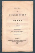 Travels of M. Burckhardt in Egypt and Nubia.
From the Calcutta Journal.